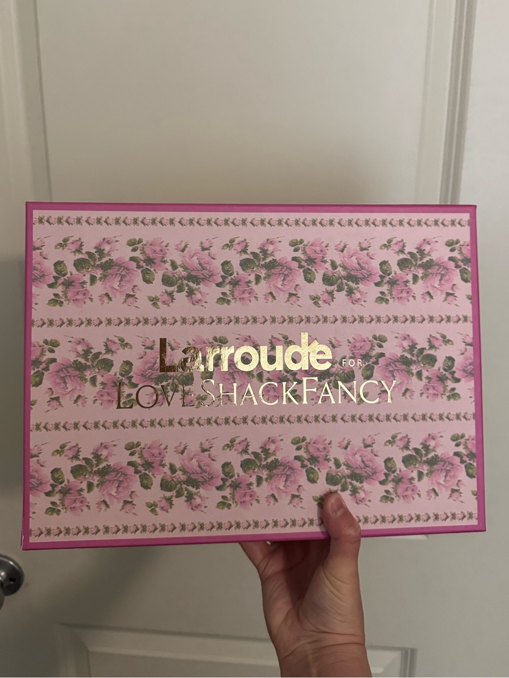 Larroude Pink Floral Platform Slide Heels - Picture 7 of 11